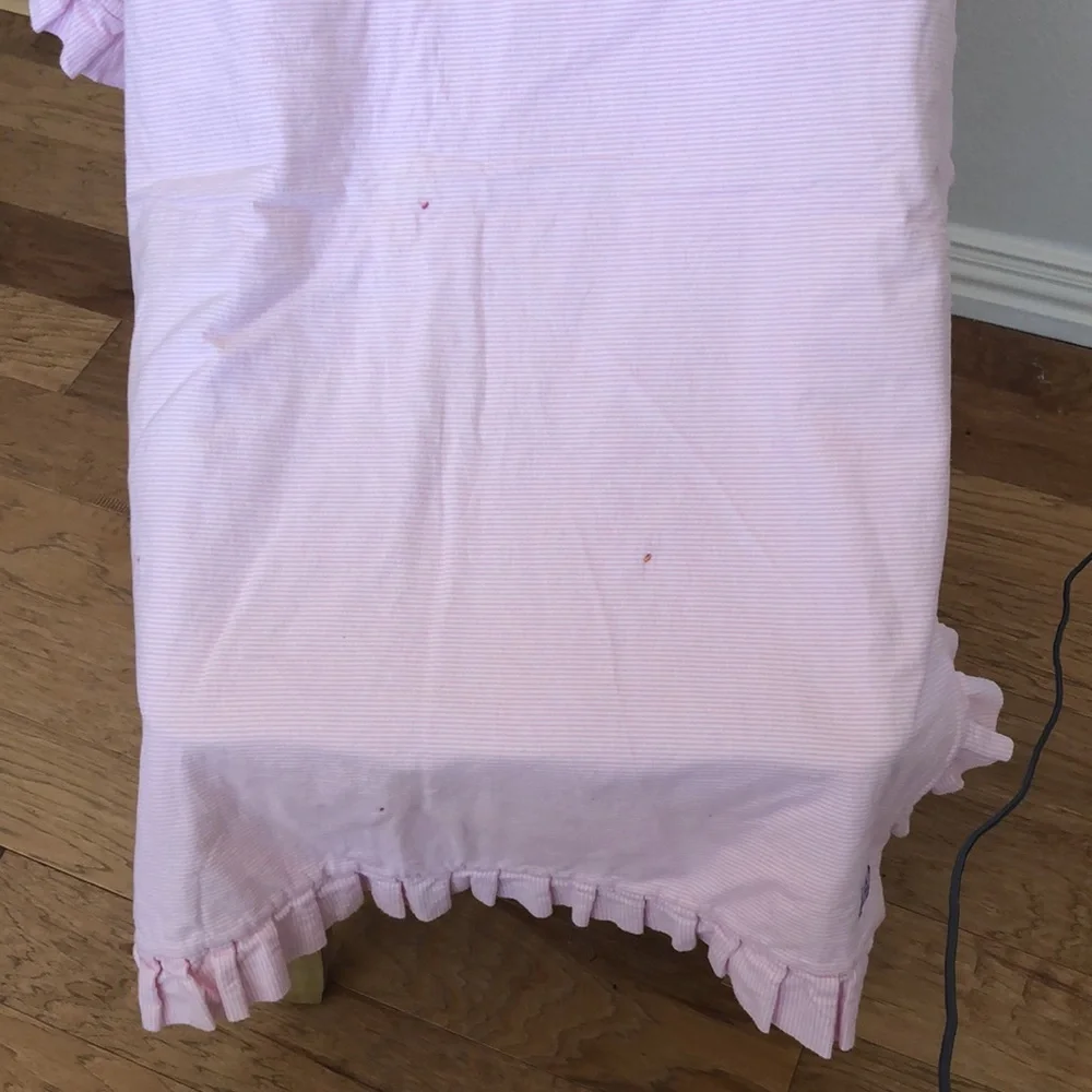 Pink Floral Ruffled Kids Blanket
